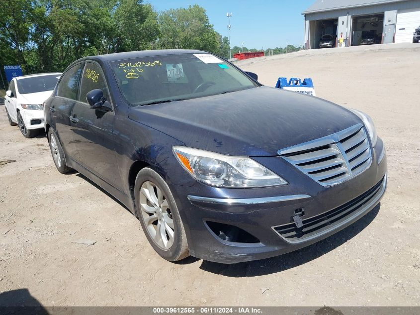 2012 Hyundai Genesis 3.8 VIN: KMHGC4DD5CU161575 Lot: 39612565