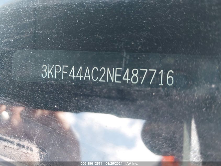 2022 Kia Forte Gt VIN: 3KPF44AC2NE487716 Lot: 39612571