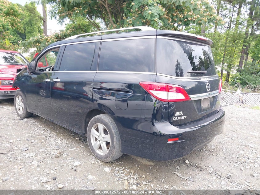 2012 Nissan Quest S VIN: JN8AE2KP2C9037650 Lot: 39612572
