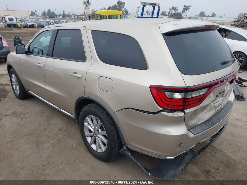 2014 Dodge Durango Sxt VIN: 1C4RDHAG4EC277830 Lot: 39612576