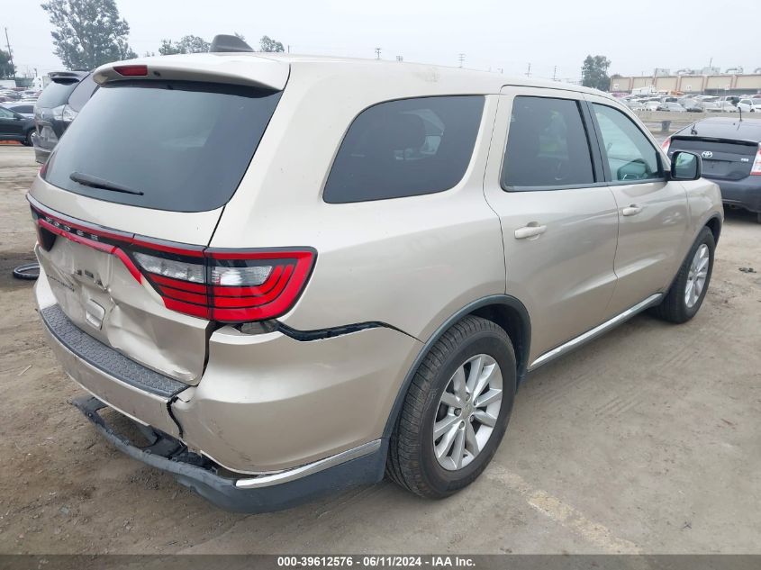 2014 Dodge Durango Sxt VIN: 1C4RDHAG4EC277830 Lot: 39612576