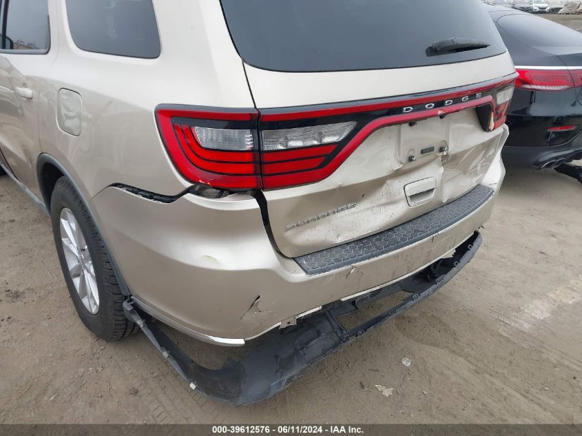 2014 Dodge Durango Sxt VIN: 1C4RDHAG4EC277830 Lot: 39612576