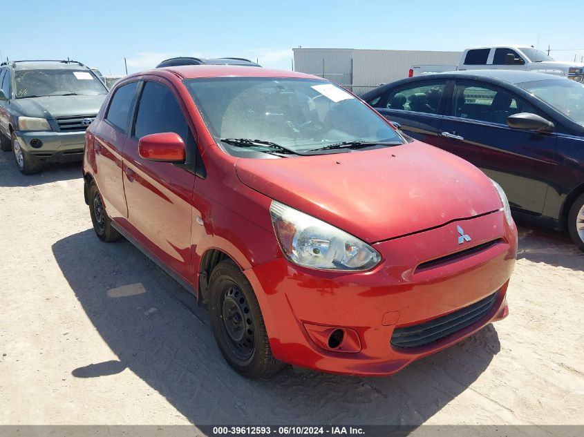 2015 Mitsubishi Mirage De VIN: ML32A3HJXFH012710 Lot: 39612593