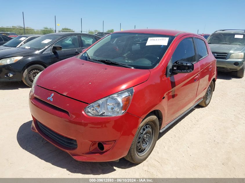 2015 Mitsubishi Mirage De VIN: ML32A3HJXFH012710 Lot: 39612593