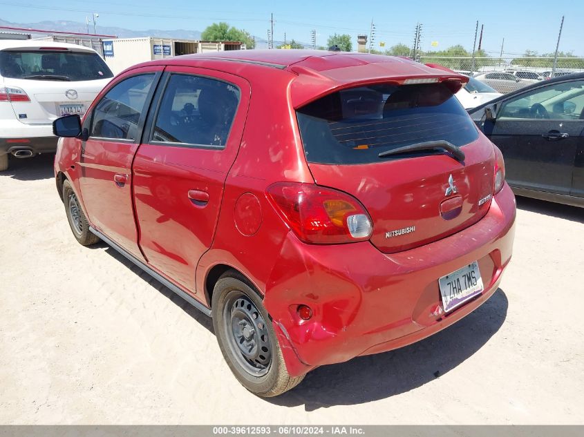 2015 Mitsubishi Mirage De VIN: ML32A3HJXFH012710 Lot: 39612593