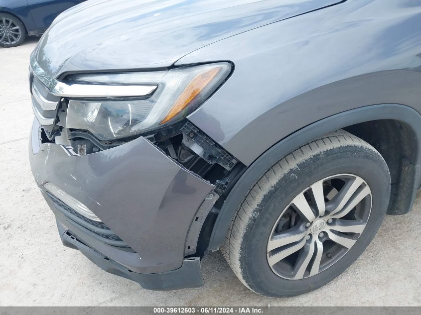 2016 Honda Pilot Ex-L VIN: 5FNYF6H52GB112881 Lot: 39612603
