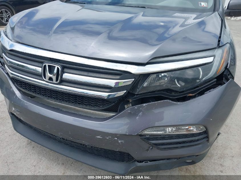 2016 Honda Pilot Ex-L VIN: 5FNYF6H52GB112881 Lot: 39612603