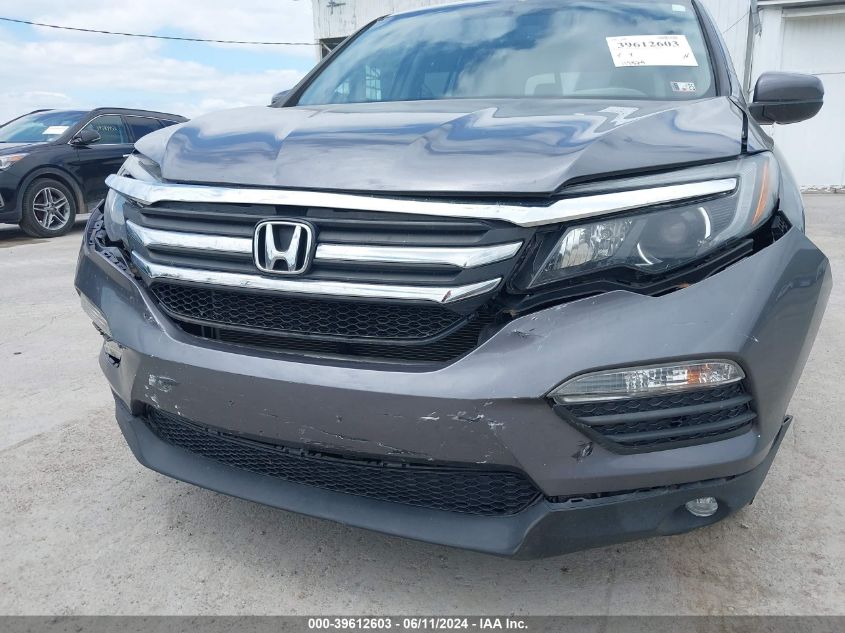 2016 Honda Pilot Ex-L VIN: 5FNYF6H52GB112881 Lot: 39612603