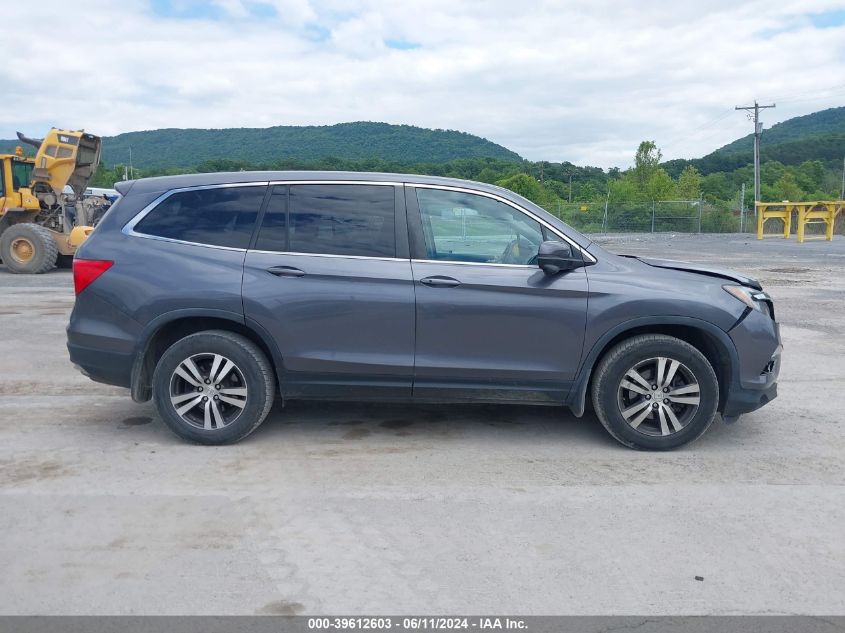 2016 Honda Pilot Ex-L VIN: 5FNYF6H52GB112881 Lot: 39612603