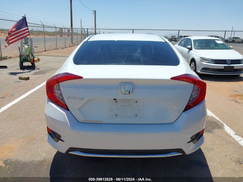 2020 Honda Civic Lx VIN: 19XFC2F66LE006700 Lot: 39612629