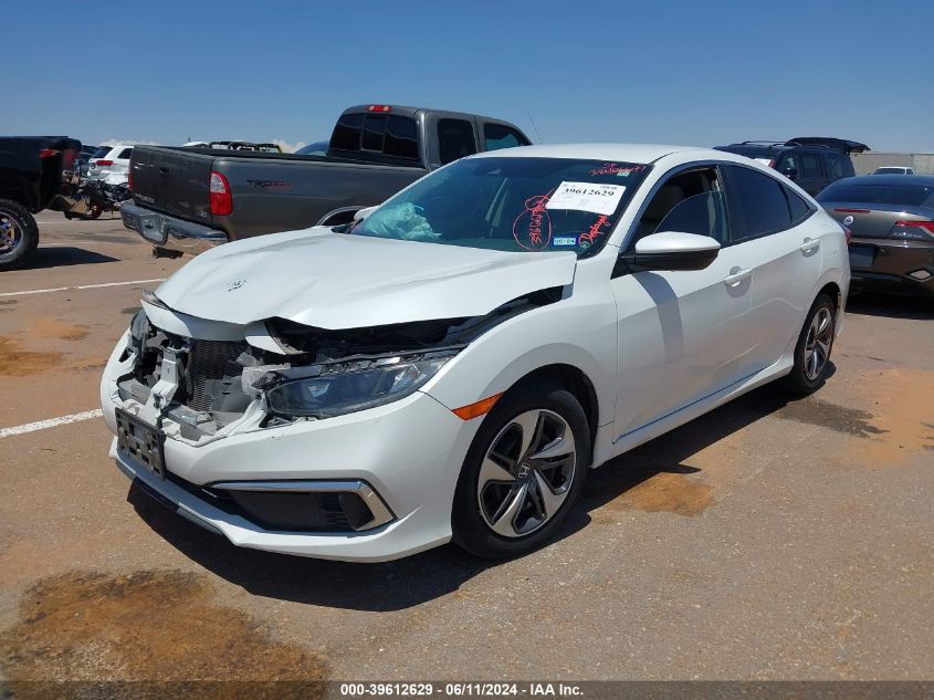 2020 Honda Civic Lx VIN: 19XFC2F66LE006700 Lot: 39612629