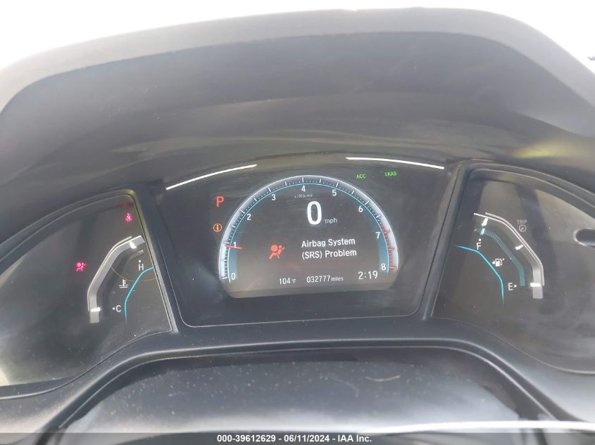 2020 Honda Civic Lx VIN: 19XFC2F66LE006700 Lot: 39612629