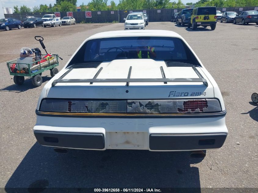 1985 Pontiac Fiero Sport VIN: 1G2PM37R6FP225715 Lot: 39612658