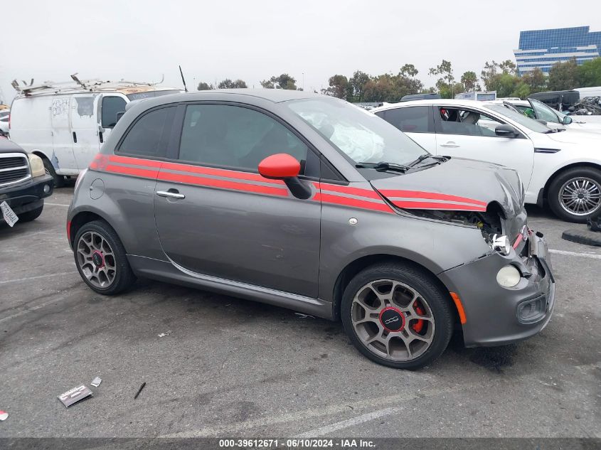 2012 Fiat 500 Sport VIN: 3C3CFFBR9CT115430 Lot: 39612671