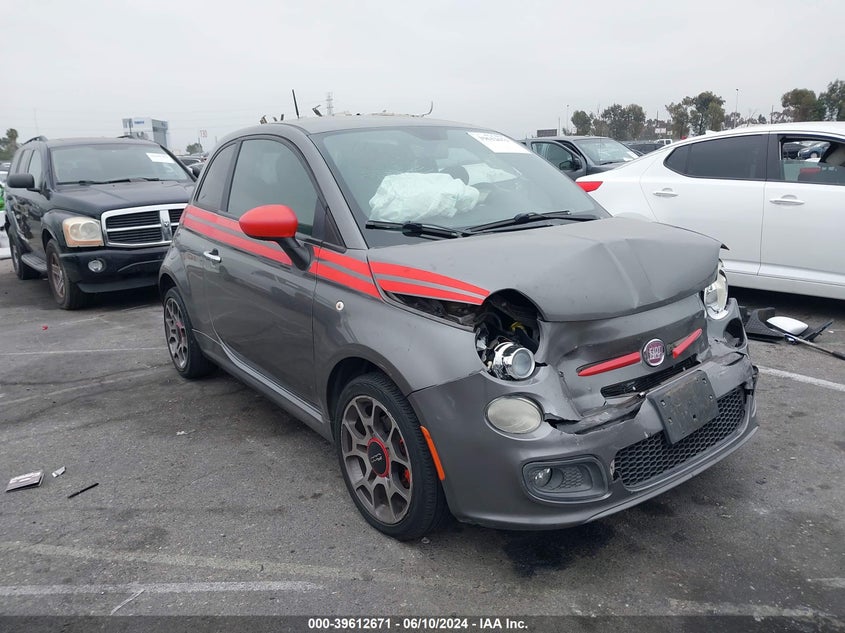 2012 Fiat 500 Sport VIN: 3C3CFFBR9CT115430 Lot: 39612671