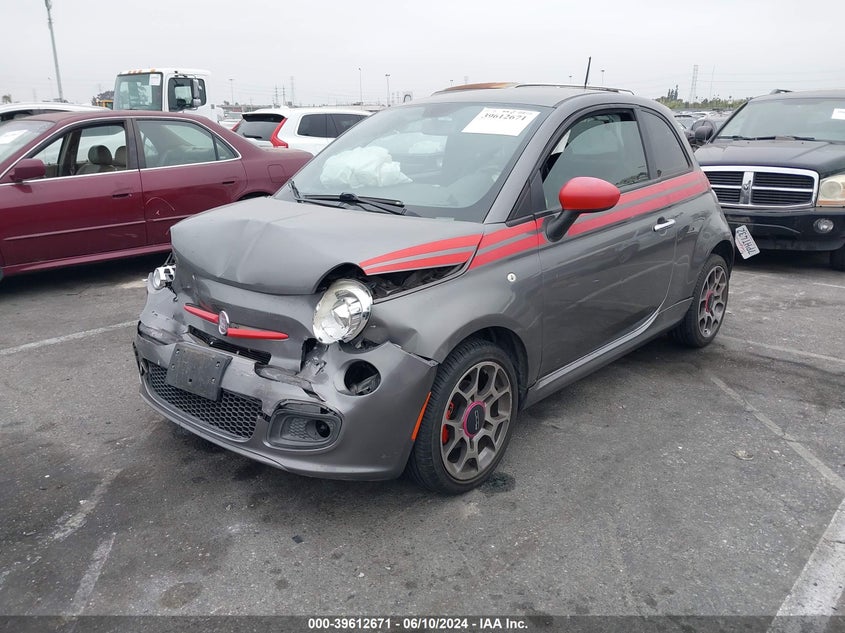2012 Fiat 500 Sport VIN: 3C3CFFBR9CT115430 Lot: 39612671