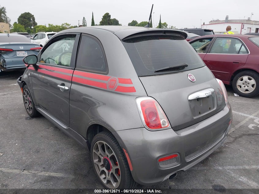 2012 Fiat 500 Sport VIN: 3C3CFFBR9CT115430 Lot: 39612671
