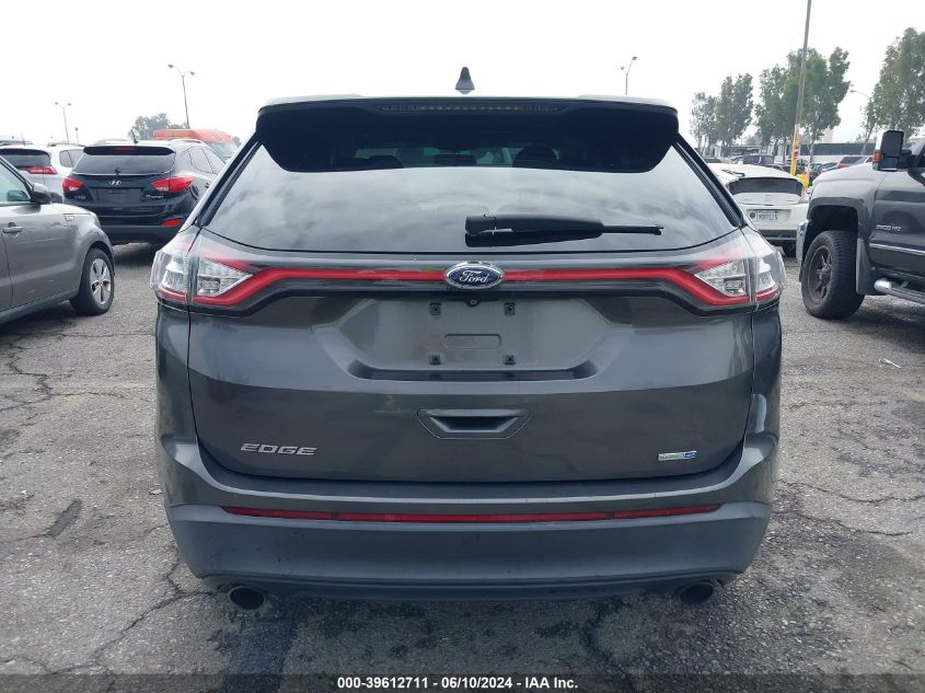 2015 Ford Edge Se VIN: 2FMTK4G94FBC23843 Lot: 39612711