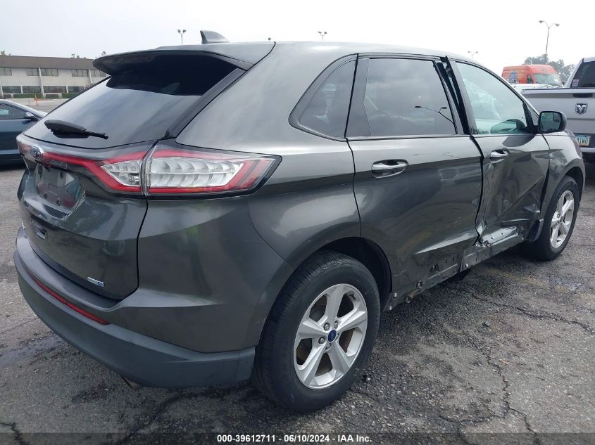 2015 Ford Edge Se VIN: 2FMTK4G94FBC23843 Lot: 39612711