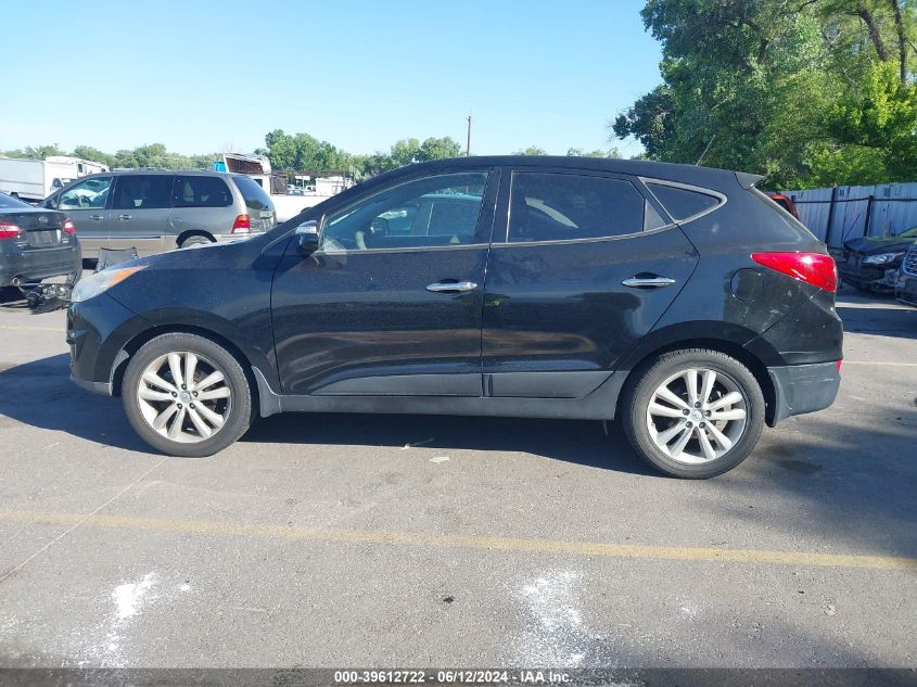 2013 Hyundai Tucson Limited VIN: KM8JUCA5DU558911 Lot: 39612722