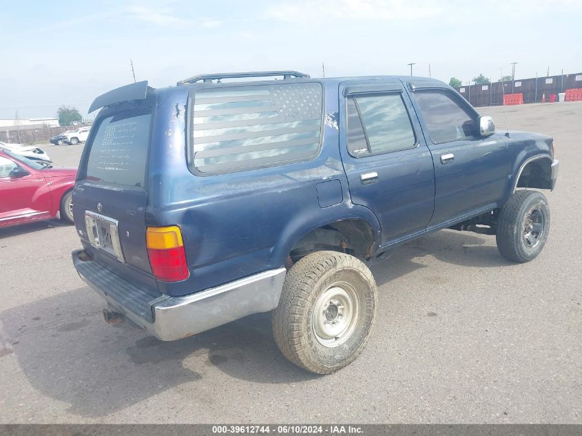 1993 Toyota 4Runner Vn39 Sr5 VIN: JT3VN39W8P0116299 Lot: 39612744