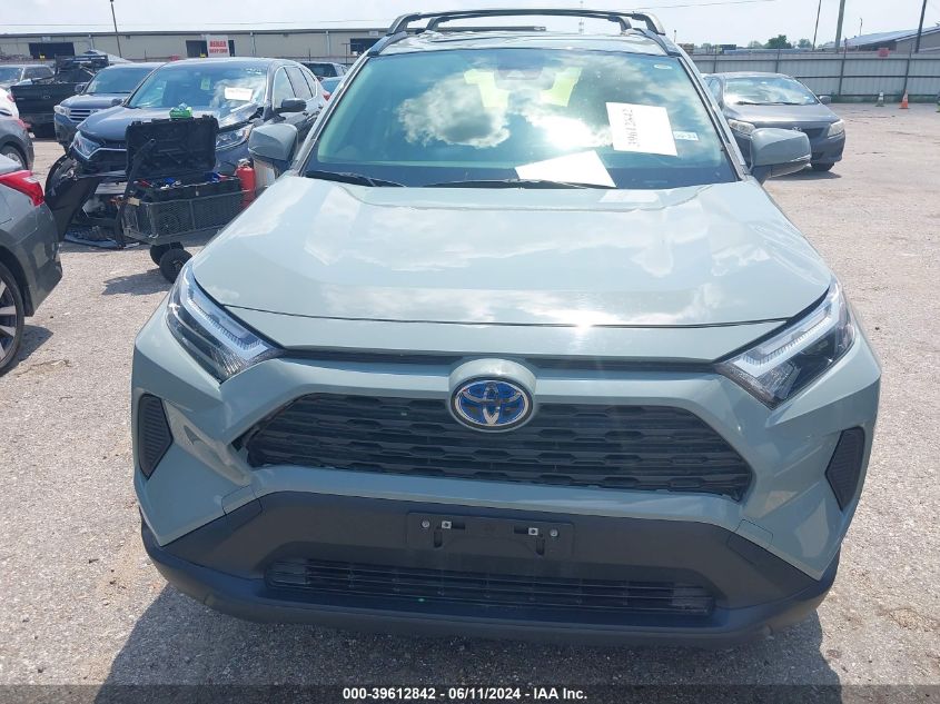 2022 Toyota Rav4 Xle Hybrid VIN: JTMRWRFV9ND166109 Lot: 39612842