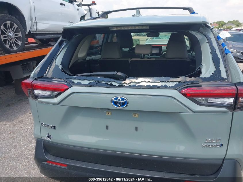 2022 Toyota Rav4 Xle Hybrid VIN: JTMRWRFV9ND166109 Lot: 39612842