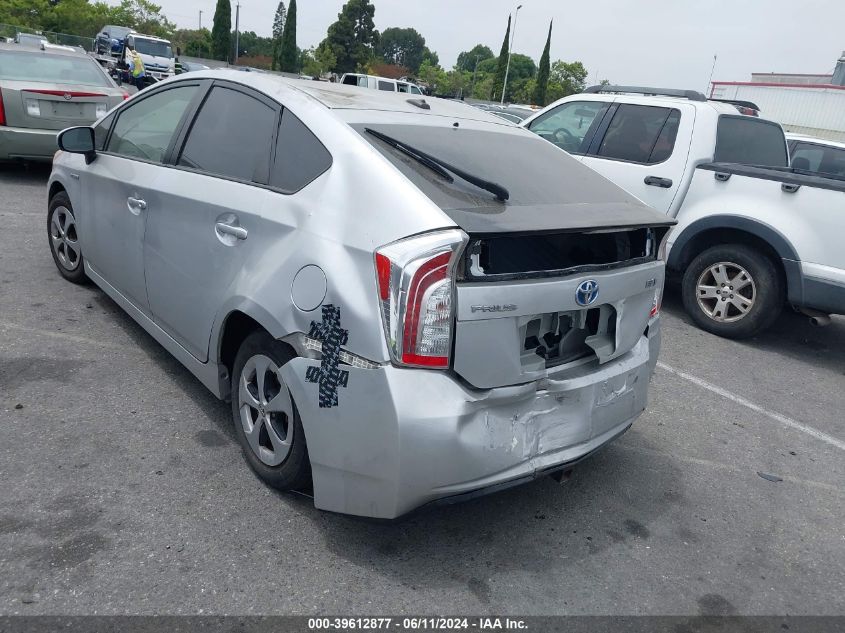 2014 Toyota Prius Three VIN: JTDKN3DU7E0380664 Lot: 39612877