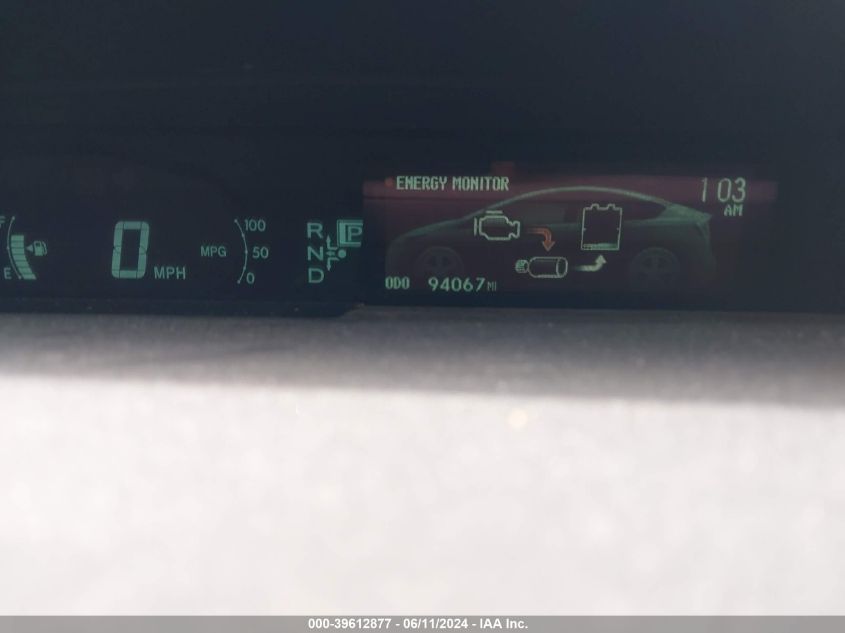 2014 Toyota Prius Three VIN: JTDKN3DU7E0380664 Lot: 39612877