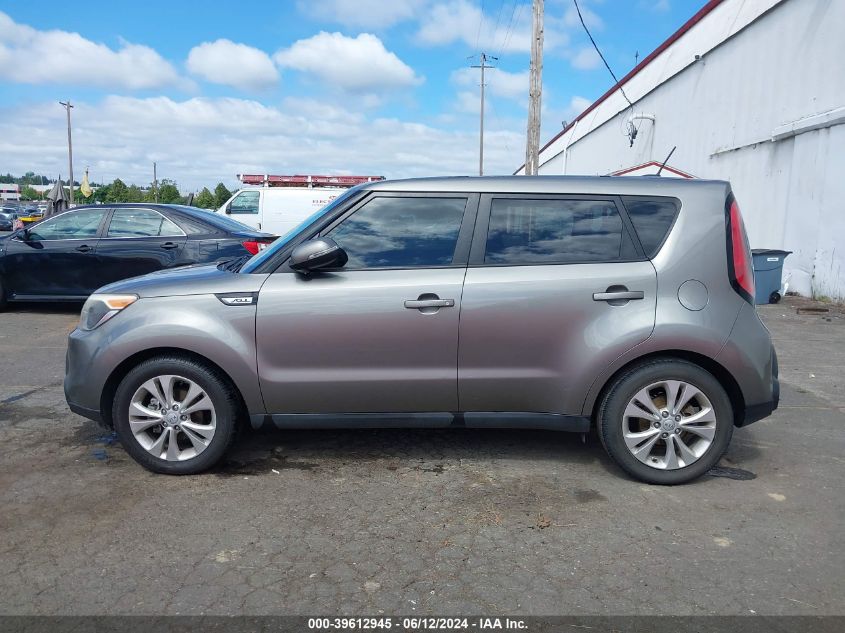 2014 Kia Soul + VIN: KNDJP3A54E7032086 Lot: 39612945