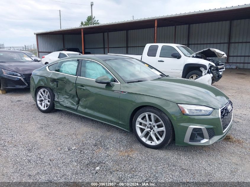 2024 Audi A5 Sportback Premium Plus 45 Tfsi Quattro S Tronic VIN: WAUFACF50RA020510 Lot: 39612957