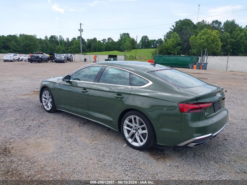 2024 Audi A5 Sportback Premium Plus 45 Tfsi Quattro S Tronic VIN: WAUFACF50RA020510 Lot: 39612957