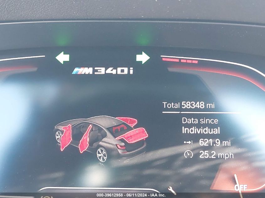 2020 BMW 3 Series M340I xDrive VIN: WBA5U9C01LA380777 Lot: 39612958