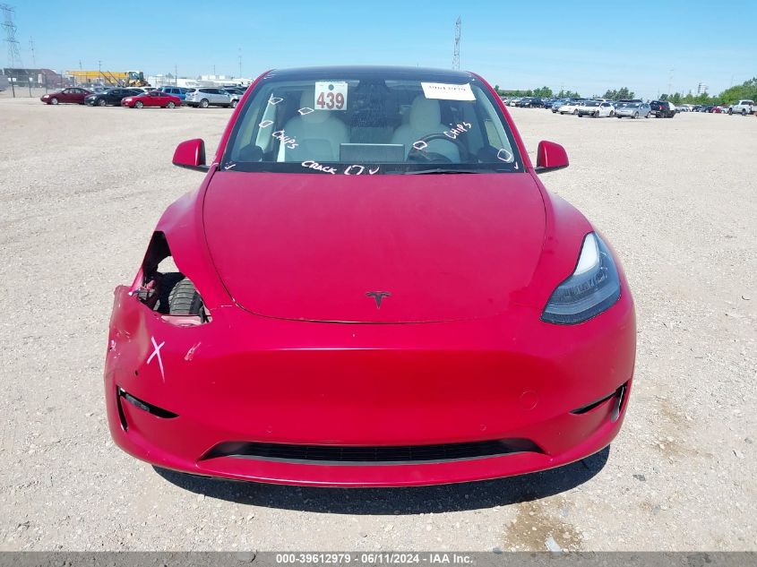 2021 Tesla Model Y Long Range Dual Motor All-Wheel Drive VIN: 5YJYGDEE6MF212774 Lot: 39612979