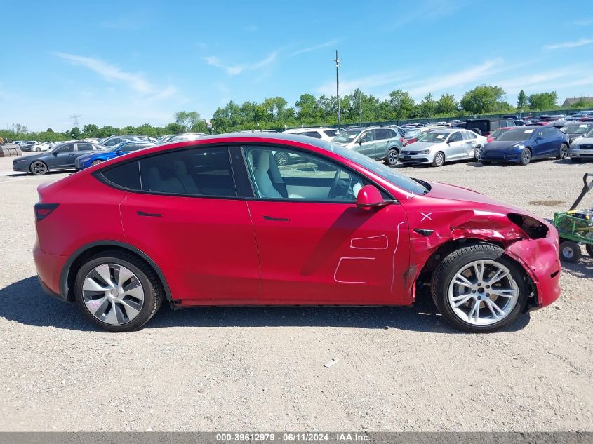 2021 Tesla Model Y Long Range Dual Motor All-Wheel Drive VIN: 5YJYGDEE6MF212774 Lot: 39612979