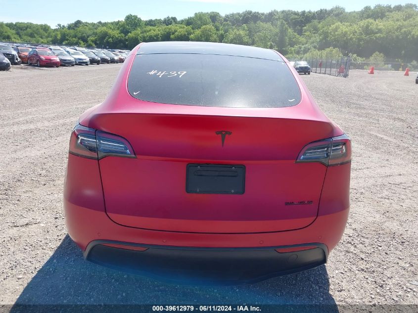 2021 Tesla Model Y Long Range Dual Motor All-Wheel Drive VIN: 5YJYGDEE6MF212774 Lot: 39612979