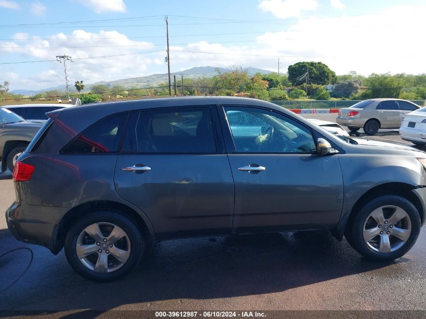 2007 Acura Mdx Sport Package VIN: 2HNYD28837H548426 Lot: 39612987