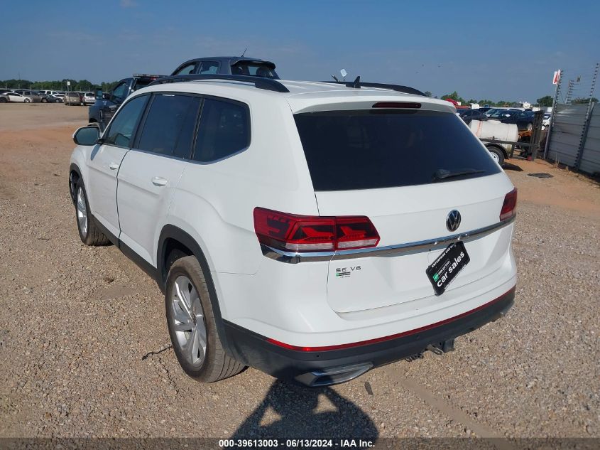 2022 Volkswagen Atlas 3.6L V6 Se W/Technology VIN: 1V2WR2CA5NC523437 Lot: 39613003