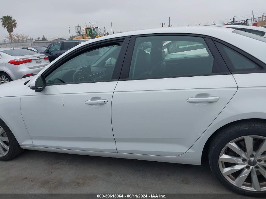 2017 Audi A4 2.0T Premium VIN: WAUANAF40HN050091 Lot: 39613064