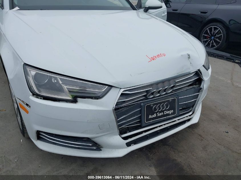 2017 Audi A4 2.0T Premium VIN: WAUANAF40HN050091 Lot: 39613064