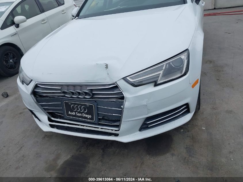 2017 Audi A4 2.0T Premium VIN: WAUANAF40HN050091 Lot: 39613064
