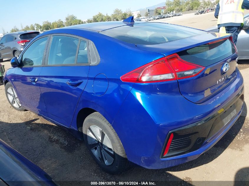 2019 Hyundai Ioniq Hybrid Blue VIN: KMHC65LC1KU110609 Lot: 39613070