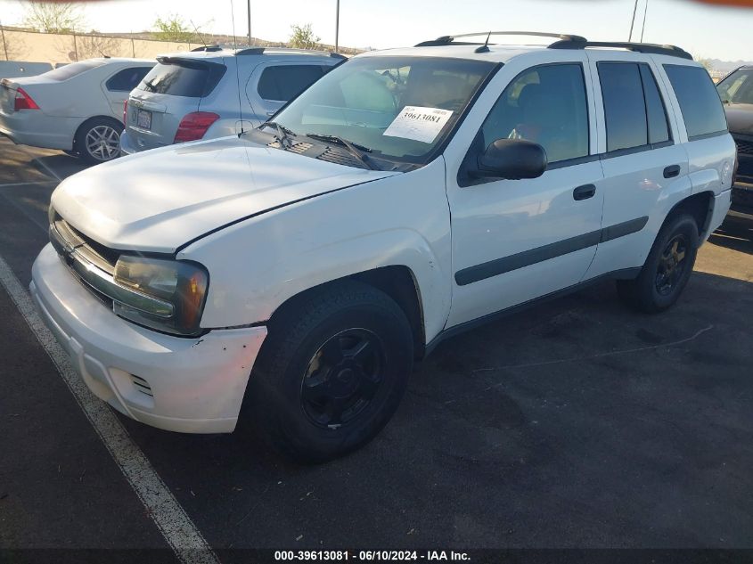 2005 Chevrolet Trailblazer Ls VIN: 1GNDS13S152134386 Lot: 39613081