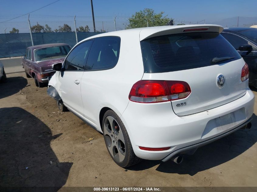 2011 Volkswagen Gti 2-Door VIN: WVWFD7AJ8BW191021 Lot: 39613123