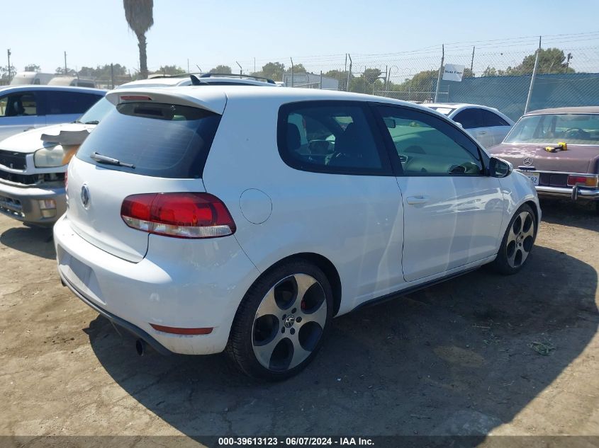 2011 Volkswagen Gti 2-Door VIN: WVWFD7AJ8BW191021 Lot: 39613123