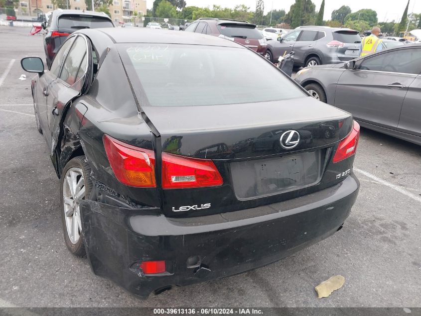 2006 Lexus Is 250 VIN: JTHBK262062021093 Lot: 39613136