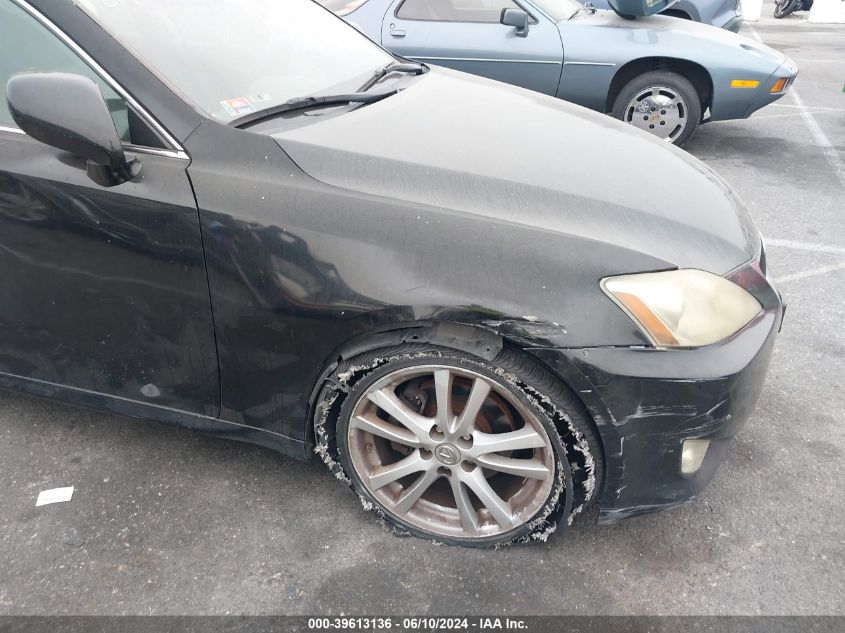 2006 Lexus Is 250 VIN: JTHBK262062021093 Lot: 39613136