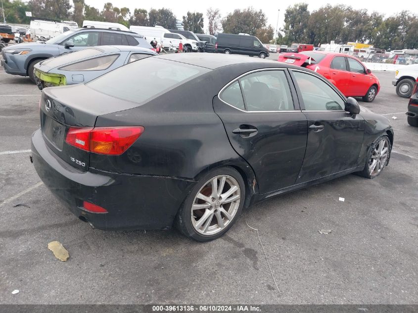 2006 Lexus Is 250 VIN: JTHBK262062021093 Lot: 39613136