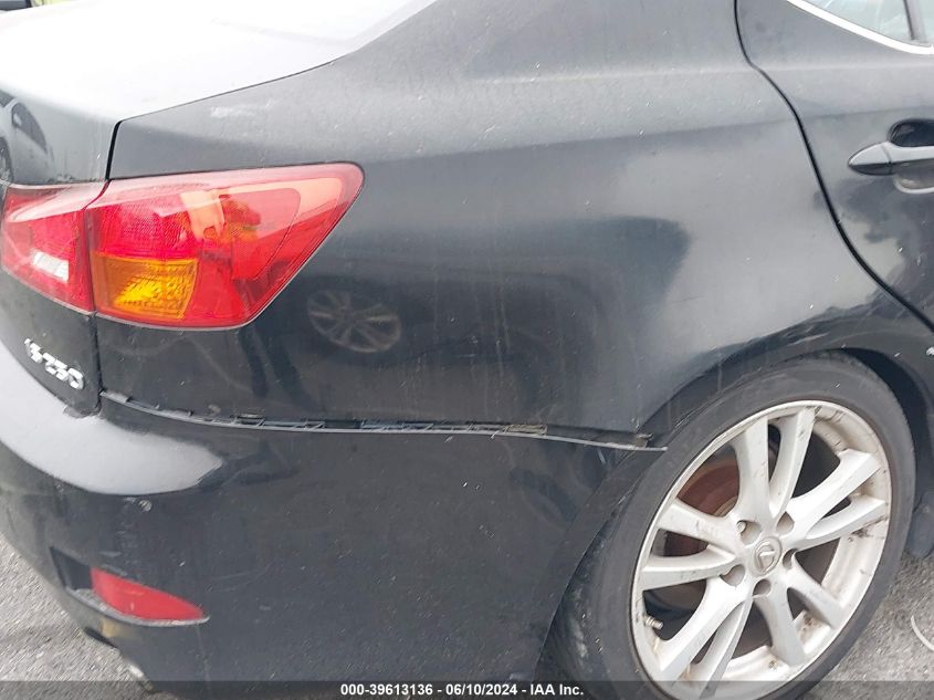 2006 Lexus Is 250 VIN: JTHBK262062021093 Lot: 39613136