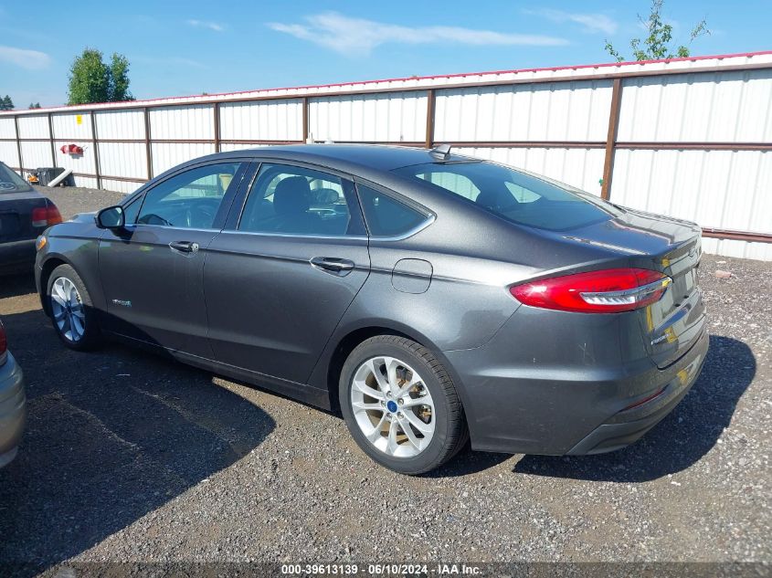 2019 Ford Fusion Hybrid Se VIN: 3FA6P0LU9KR182665 Lot: 39613139